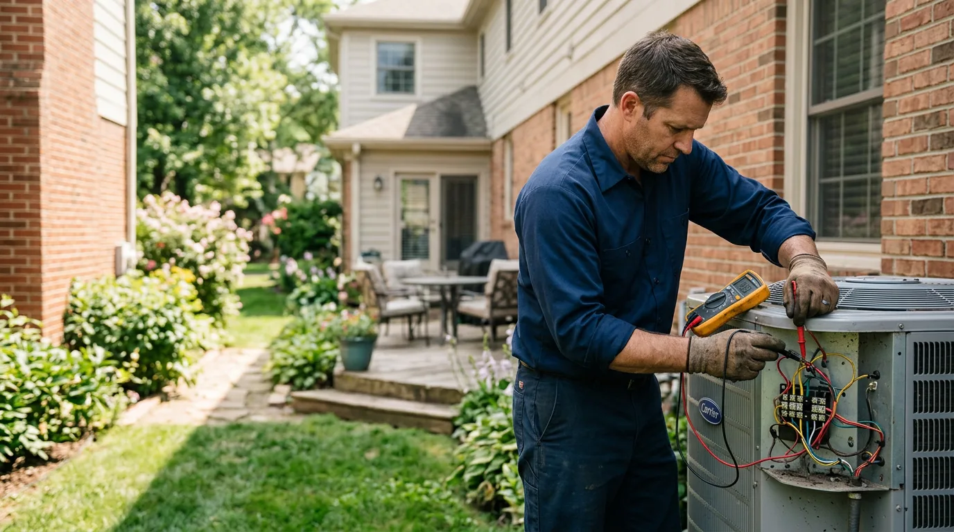 HVAC technician working near Hamilton, NJ